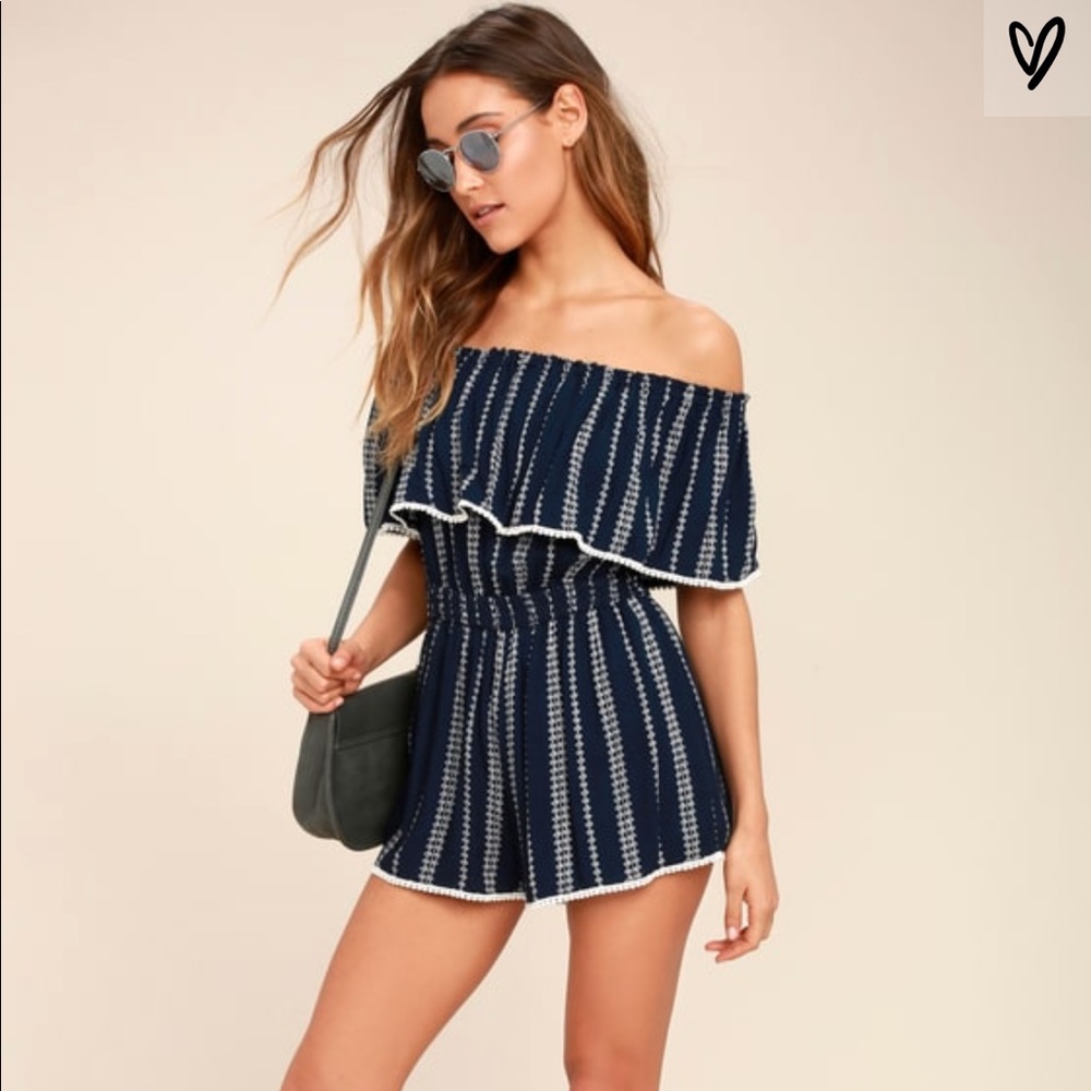 Lulu’s see ya there off the shoulder romper